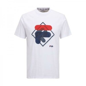Herren Kurzarm-T-Shirt Fila FAM0447 10001 Weiß