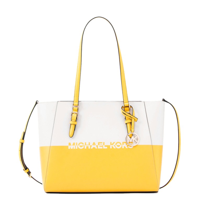 Sac-à-main Femme Michael Kors CHARLOTE Jaune 27 x 34 x 11 cm