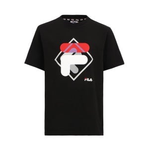 Kurzarm-T-Shirt für Kinder Fila FAT0340 80010 Schwarz