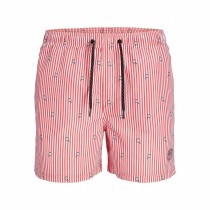 Men’s Bathing Costume PSTFIJI JJSWIM MINI STRIPE LY Jack & Jones 12227350 Pink