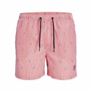 Men’s Bathing Costume PSTFIJI JJSWIM MINI STRIPE LY Jack & Jones 12227350 Pink