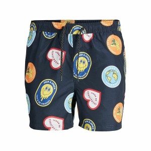 Herren Badehose Jack & Jones BIG PRINTS 12227754 Marineblau