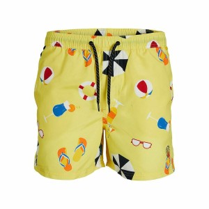 Men’s Bathing Costume Jack & Jones BIG PRINTS 12227754 Yellow