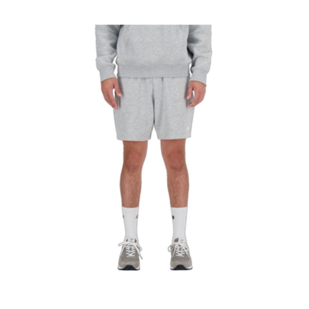 Herren-Sportshorts New Balance ESSENTIALS FRENCH TERY SHORT 7 MS41520 Grau