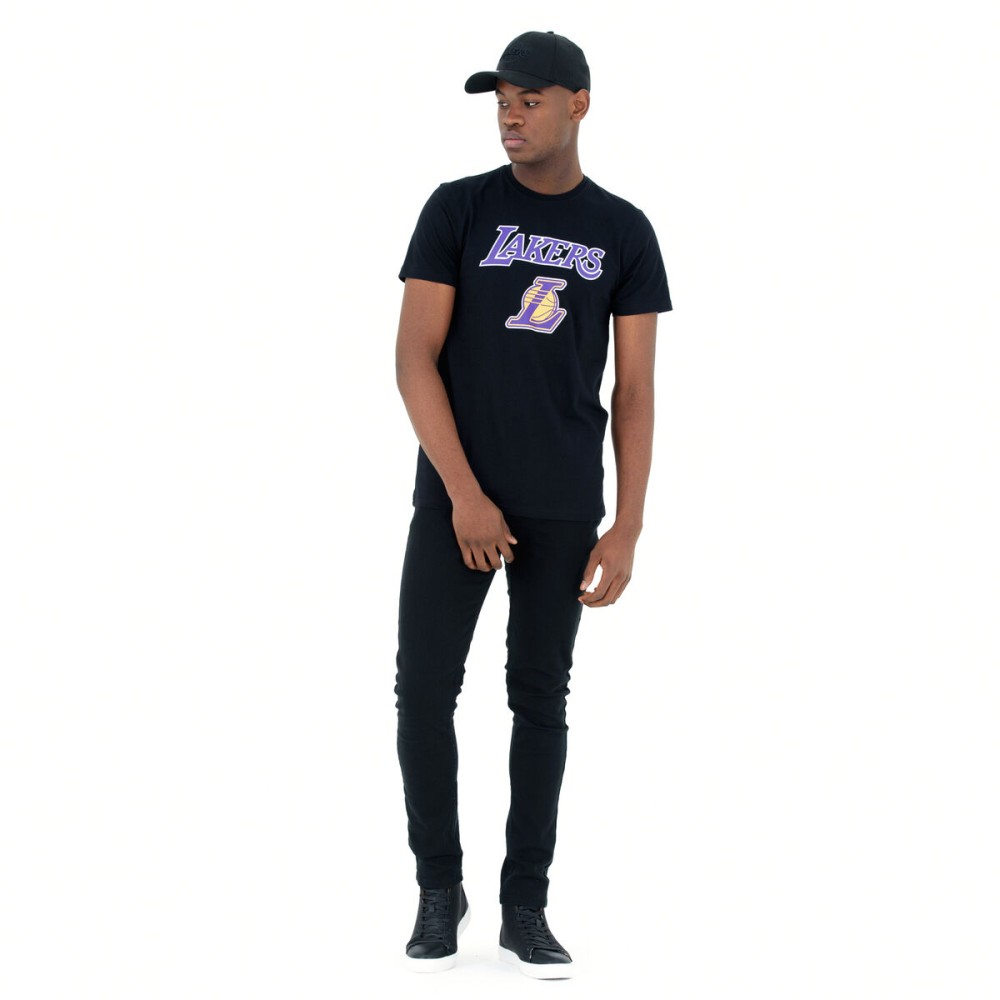 T-shirt à manches courtes homme New Era NOS NBA LOSLAK 60416756 Noir