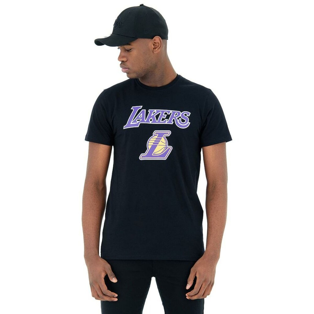 T-shirt à manches courtes homme New Era NOS NBA LOSLAK 60416756 Noir