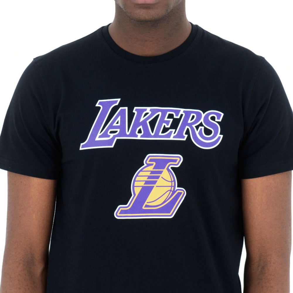 T-shirt à manches courtes homme New Era NOS NBA LOSLAK 60416756 Noir