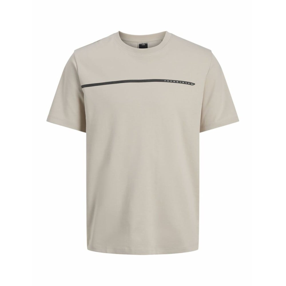 Men’s Short Sleeve T-Shirt Jack & Jones JCOFUSION FULL BRANDING 12273120 Grey