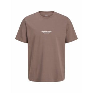 Men’s Short Sleeve T-Shirt Jack & Jones JORVESTERBRO TEE SS 12240121 Brown