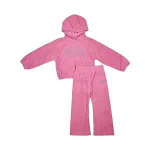 Children's Sports Outfit Nike NKG SWOOSH SPIRIT TEDDY SET Pink