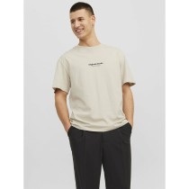 Herren Kurzarm-T-Shirt Jack & Jones JORVESTERBRO TEE SS 12240121 Beige