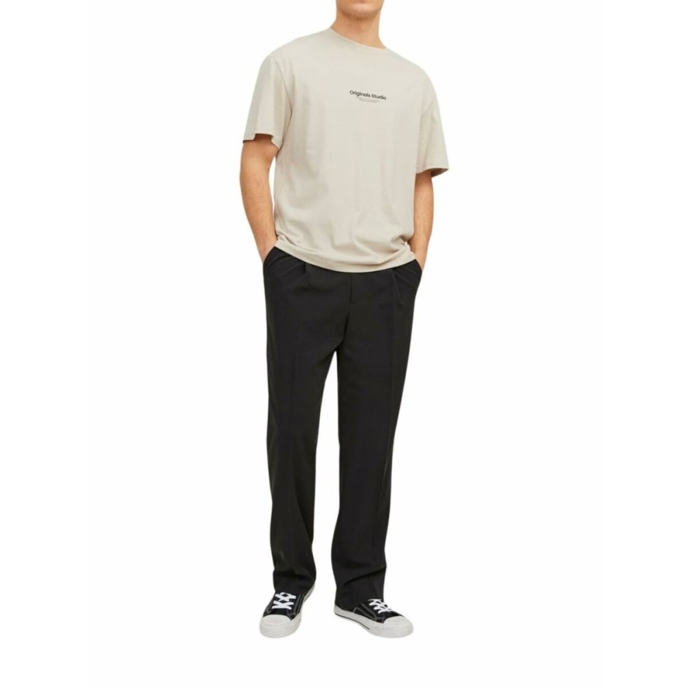 Herren Kurzarm-T-Shirt Jack & Jones JORVESTERBRO TEE SS 12240121 Beige
