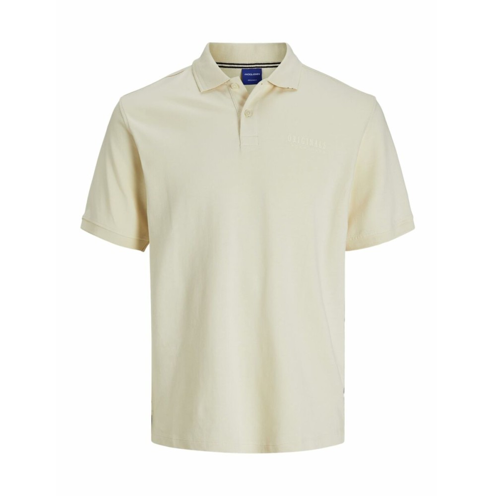 Herren Kurzarm-Poloshirt Jack & Jones JORFREDERIKSBERG Beige