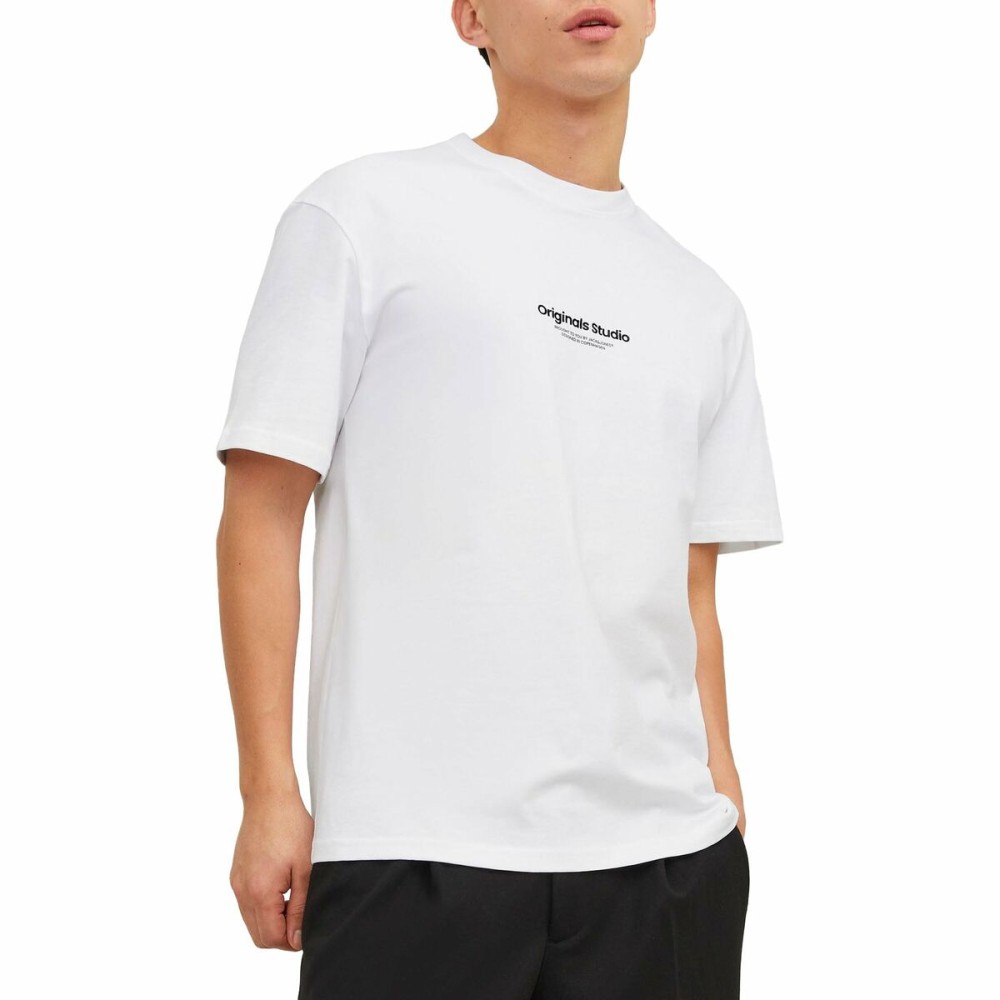 Herren Kurzarm-T-Shirt Jack & Jones JORVESTERBRO TEE SS 12240121 Weiß