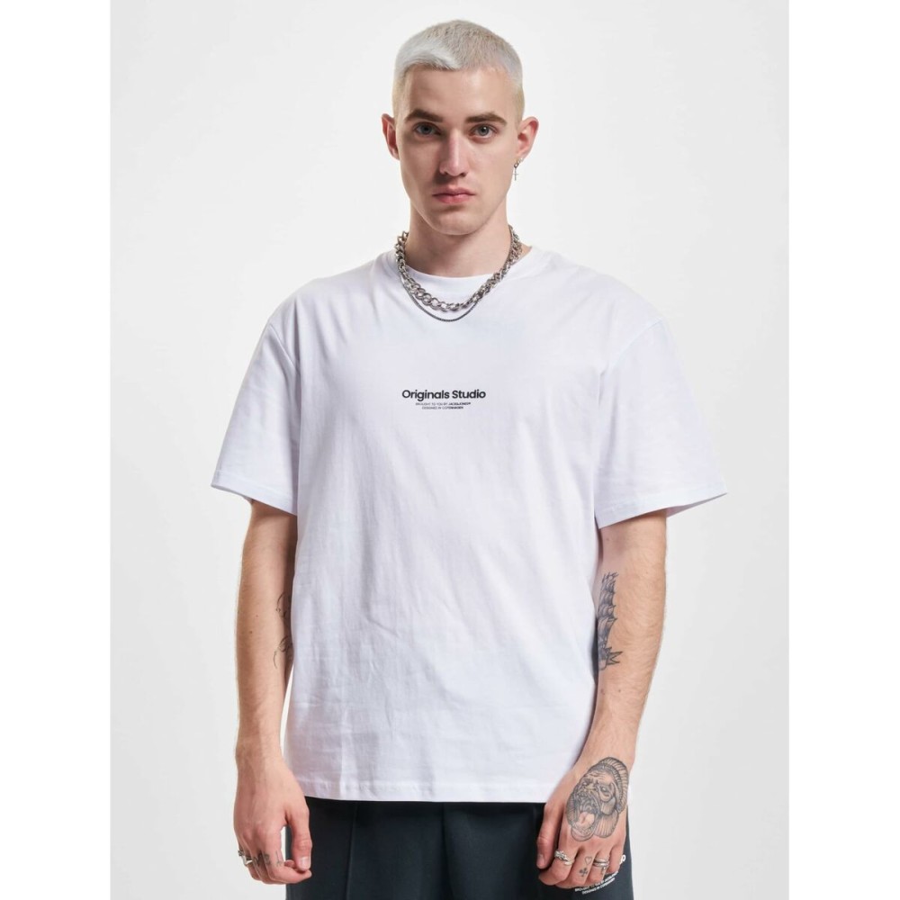 Herren Kurzarm-T-Shirt Jack & Jones JORVESTERBRO TEE SS 12240121 Weiß