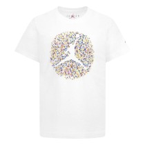 Child's Short Sleeve T-Shirt Nike JDB POOLSIDE JUMPMAN SS TEE 95D122 001 White