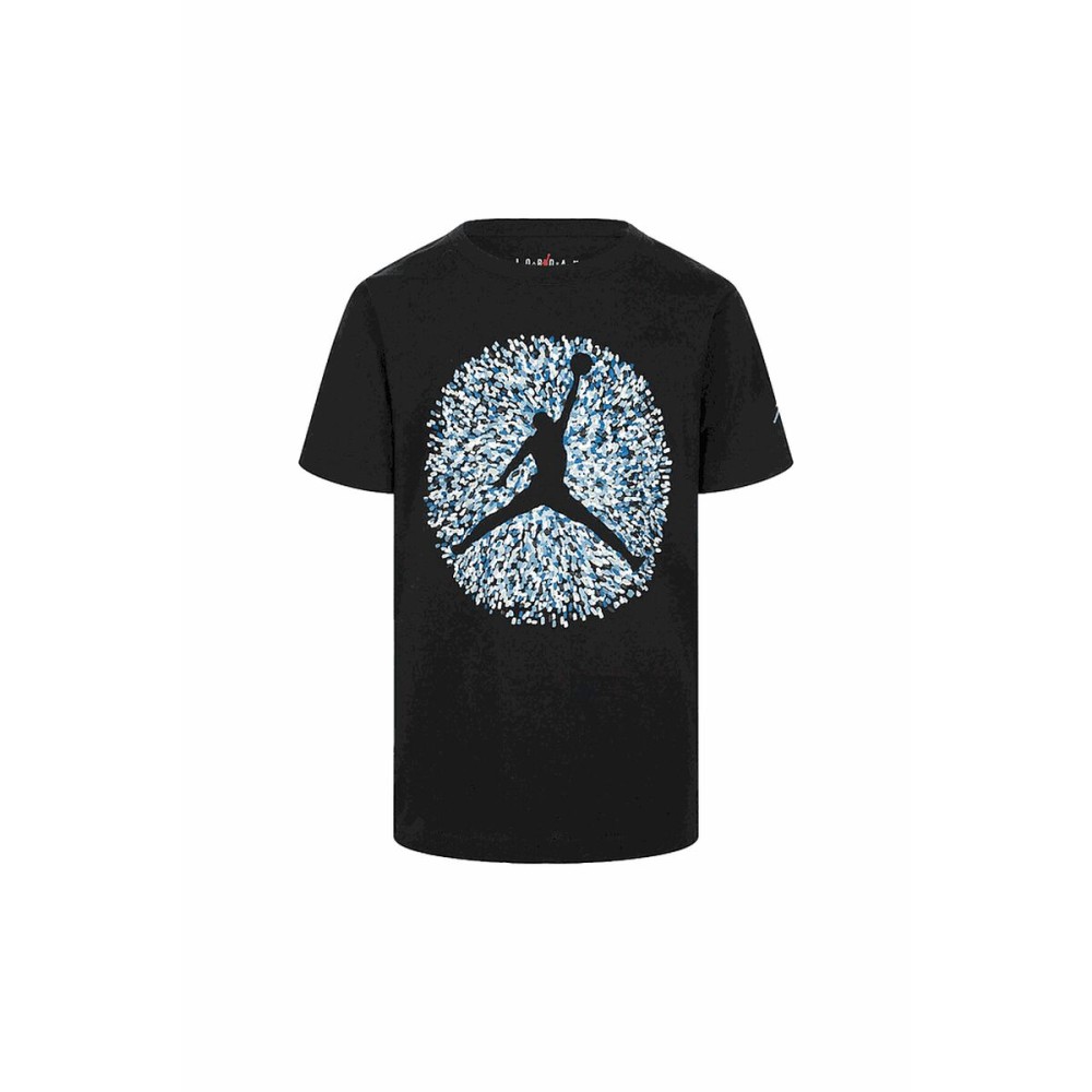 Child's Short Sleeve T-Shirt Nike JDB POOLSIDE JUMPMAN SS TEE 95D122 023 Black