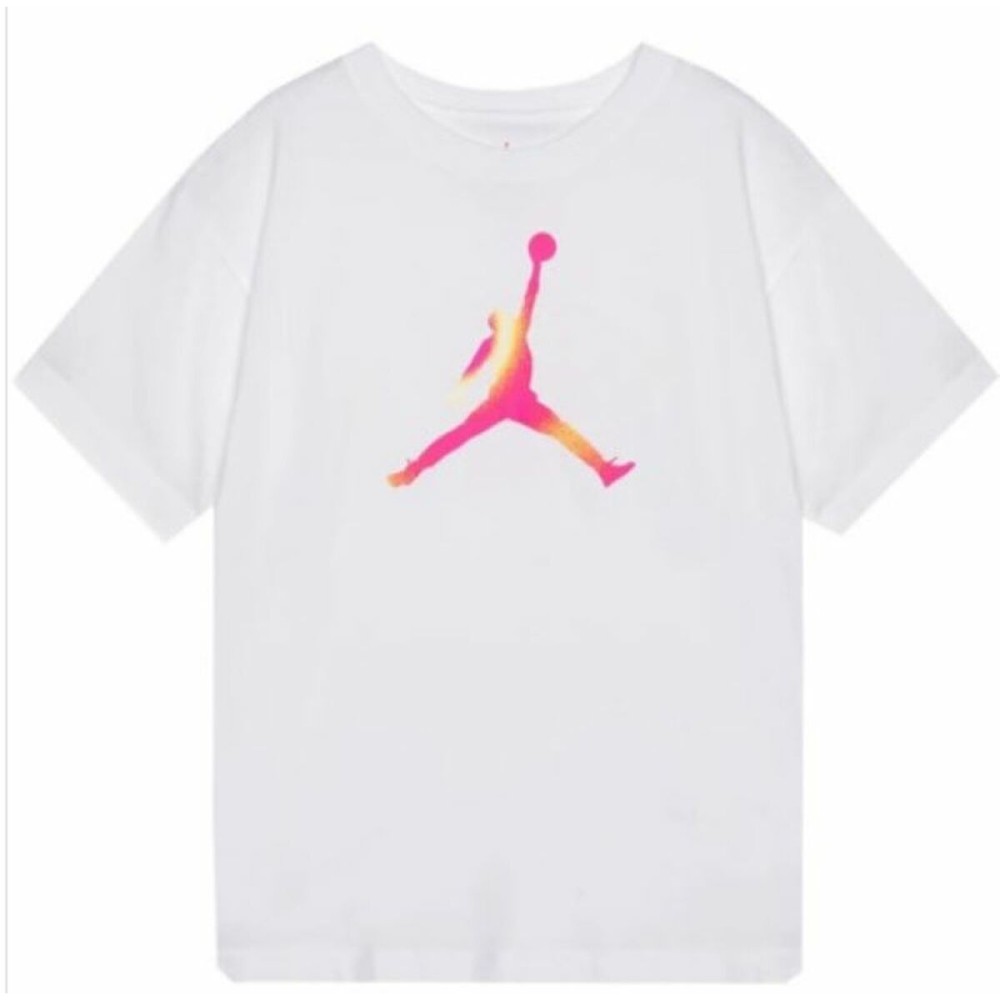 Child's Short Sleeve T-Shirt Nike White