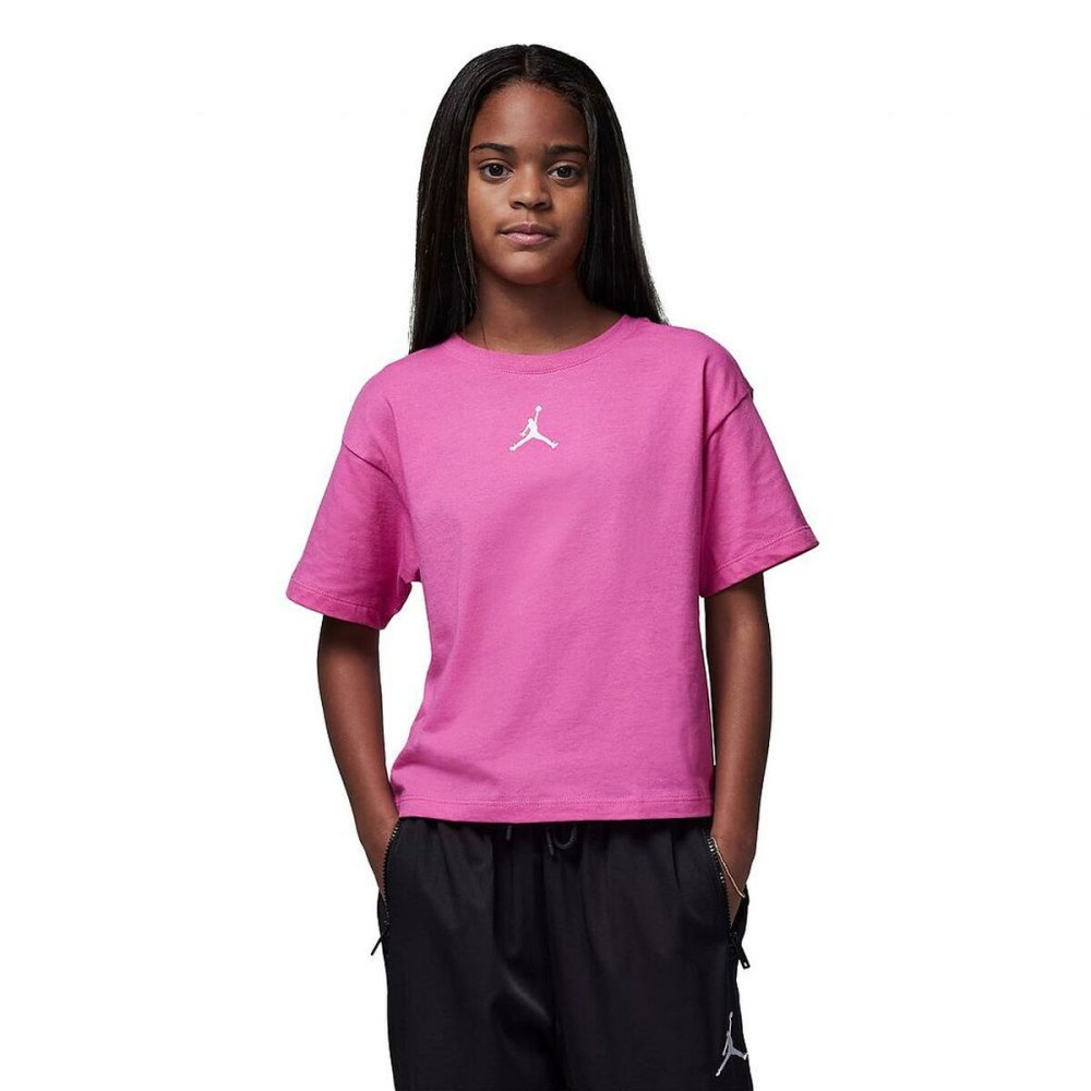 Child's Short Sleeve T-Shirt Nike JDG JORDAN ESSENTIALS 45A770 P5D Pink