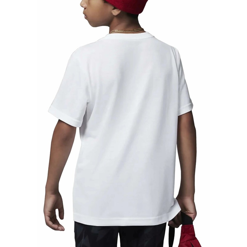 Child's Short Sleeve T-Shirt Jordan JUMPMAN SUSTAINABLE GRAPHI 95B922 001 White