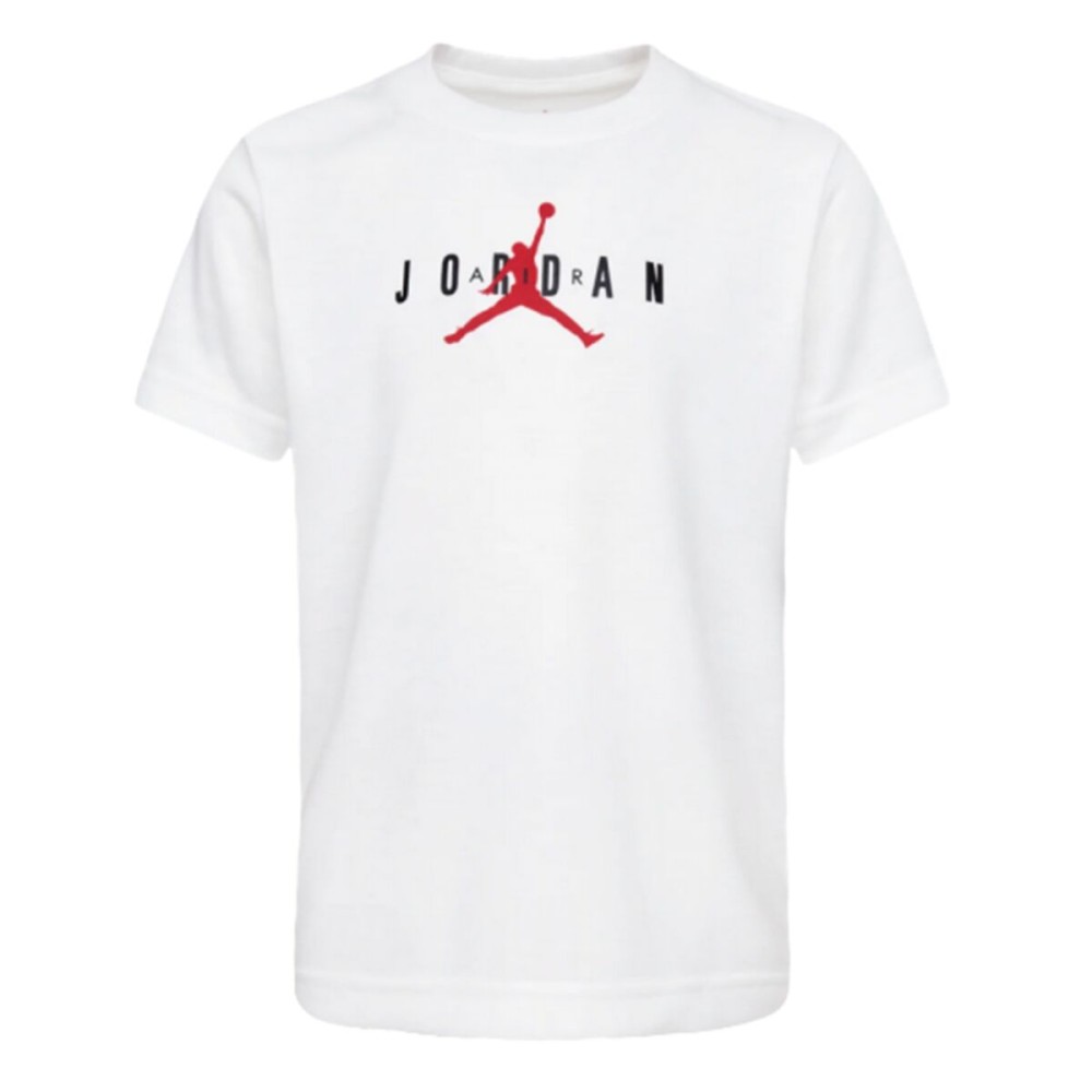 Child's Short Sleeve T-Shirt Jordan JUMPMAN SUSTAINABLE GRAPHI 85B922 001 White