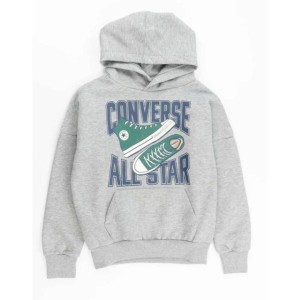 Sweat à capuche enfant Converse CNVB ALL STAR SNEAKER GFX HOOD 9CG903 042 Gris