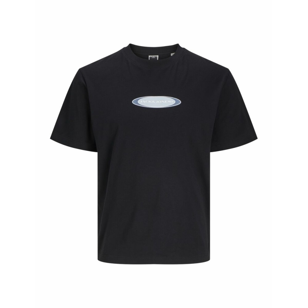 Men’s Short Sleeve T-Shirt Jack & Jones JCOPACER BRANDING PRINT 12273880 Black