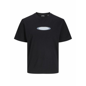 Men’s Short Sleeve T-Shirt Jack & Jones JCOPACER BRANDING PRINT 12273880 Black