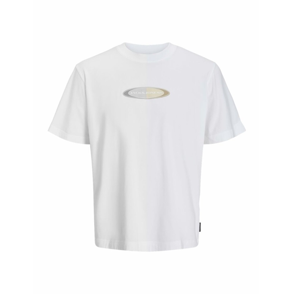 Men’s Short Sleeve T-Shirt Jack & Jones JCOPACER BRANDING PRINT 12273880 White