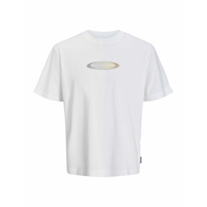 Men’s Short Sleeve T-Shirt Jack & Jones JCOPACER BRANDING PRINT 12273880 White