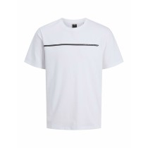 Men’s Short Sleeve T-Shirt Jack & Jones JCOFUSION FULL BRANDING 12273120 White
