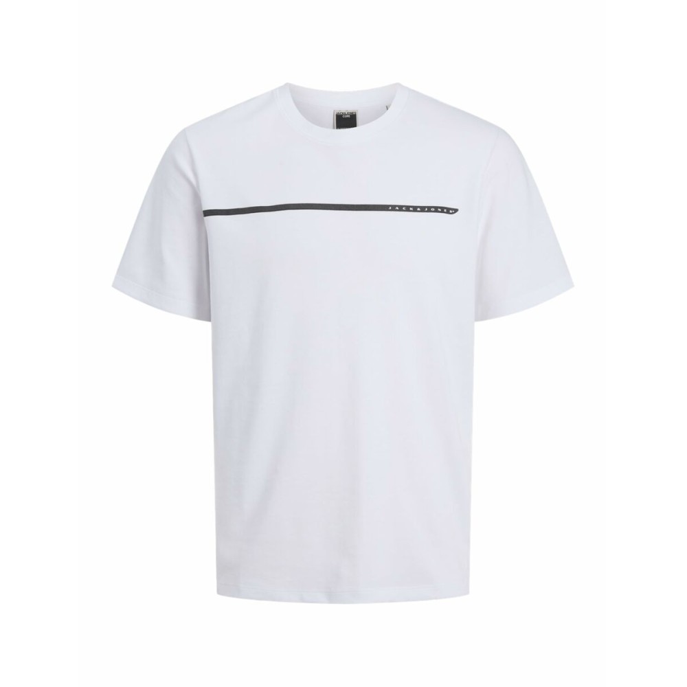 Men’s Short Sleeve T-Shirt Jack & Jones JCOFUSION FULL BRANDING 12273120 White