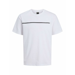 Men’s Short Sleeve T-Shirt Jack & Jones JCOFUSION FULL BRANDING 12273120 White