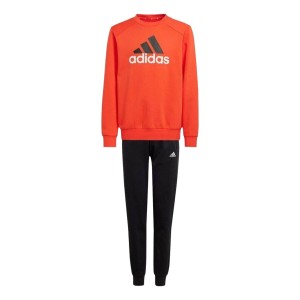 Kinder-Trainingsanzug Adidas JUNIOR ESSENTIALS BIG LOGO FLEECE TRACKSUIT IX9517 Rot