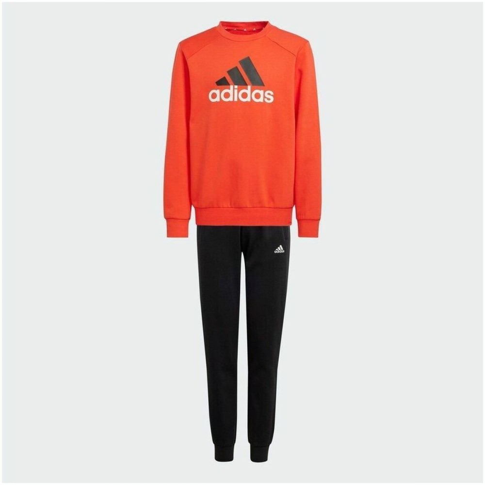 Kinder-Trainingsanzug Adidas JUNIOR ESSENTIALS BIG LOGO FLEECE TRACKSUIT IX9517 Rot