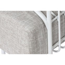 Canapé Home ESPRIT Blanc Beige Métal 180 x 66 x 66 cm