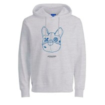 Herren Sweater mit Kapuze JORPAL SWEAT HOOD FST Jack & Jones 2310015 Grau