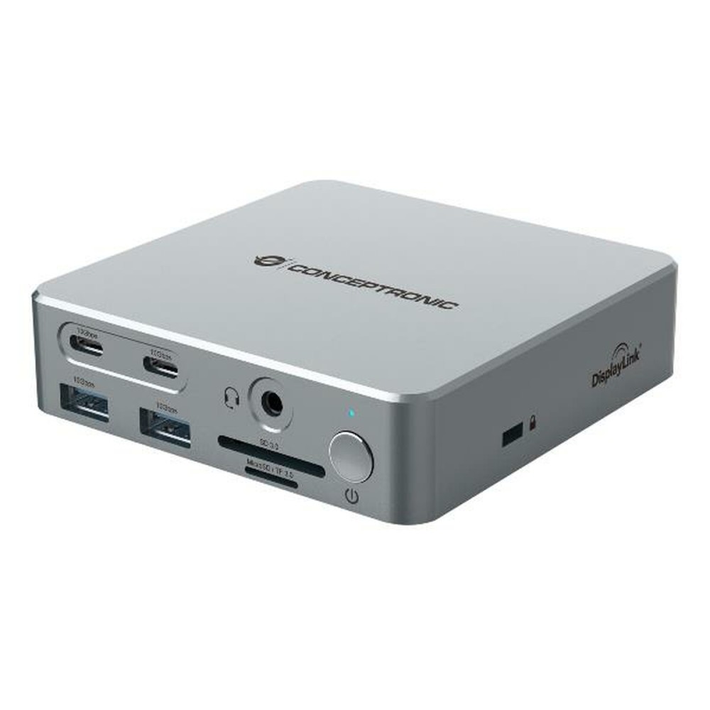 Hub USB Conceptronic 110521107101 Silberfarben 100 W
