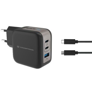 Wandladegerät Conceptronic 120550703101 Schwarz 67 W