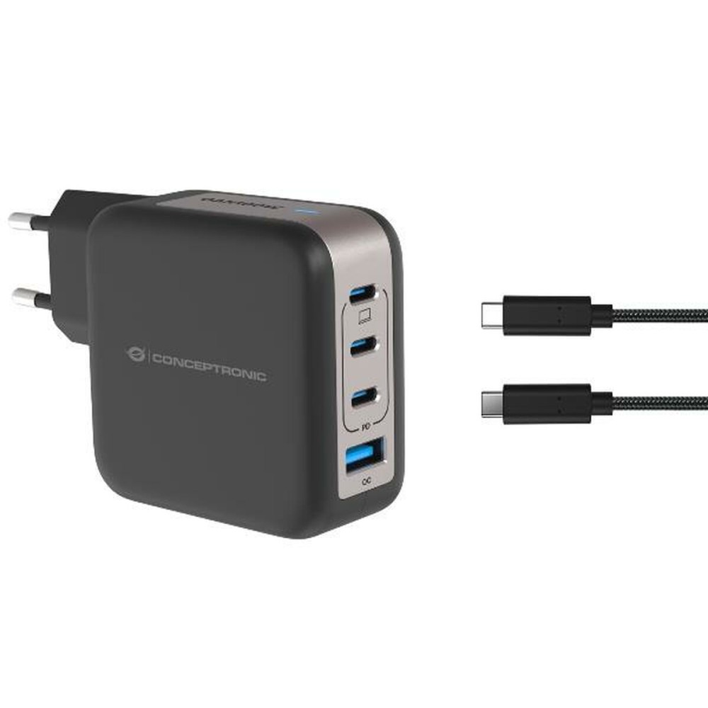 Wandladegerät Conceptronic 120550903101 Schwarz 100 W