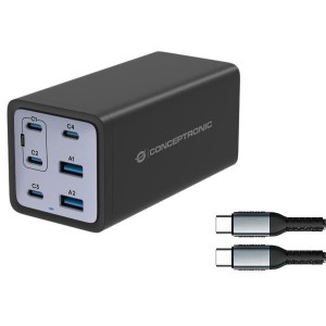 Wandladegerät Conceptronic 120551003101 Schwarz 200 W (1 Stück)