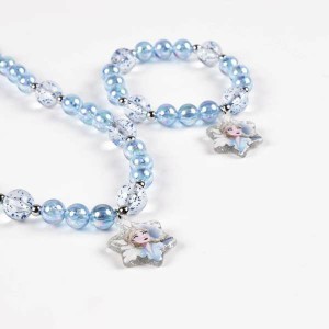 Halskette und Armbänder Set Frozen Blau 2 Stücke