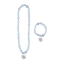 Halskette und Armbänder Set Frozen Blau 2 Stücke