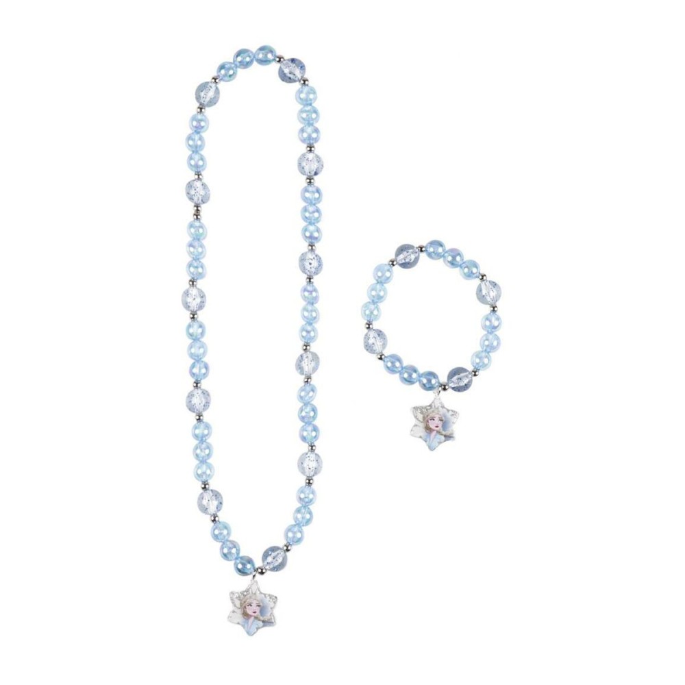 Halskette und Armbänder Set Frozen Blau 2 Stücke