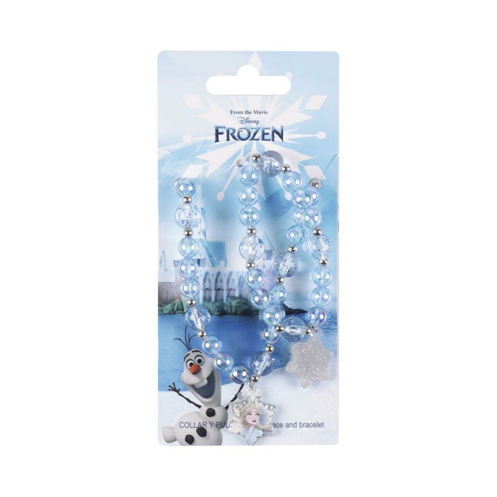 Halskette und Armbänder Set Frozen Blau 2 Stücke