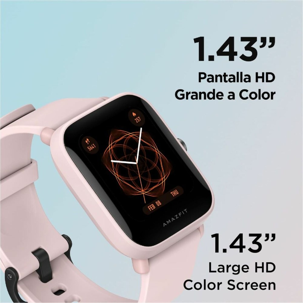 Montre intelligente Amazfit Bip U Pro 1,43" GPS Bluetooth Noir Rose 1,43"