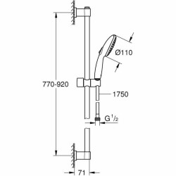 Shower Column Grohe Vitalio Start 110 Plastic