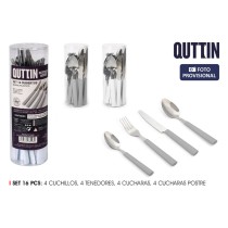 Cutlery Quttin DOIO Plastic 16 Pieces 17 Pieces (6 Units)