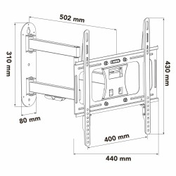 TV Halterung Nox NXLITEWALLFLEX 23"-55" 30 Kg