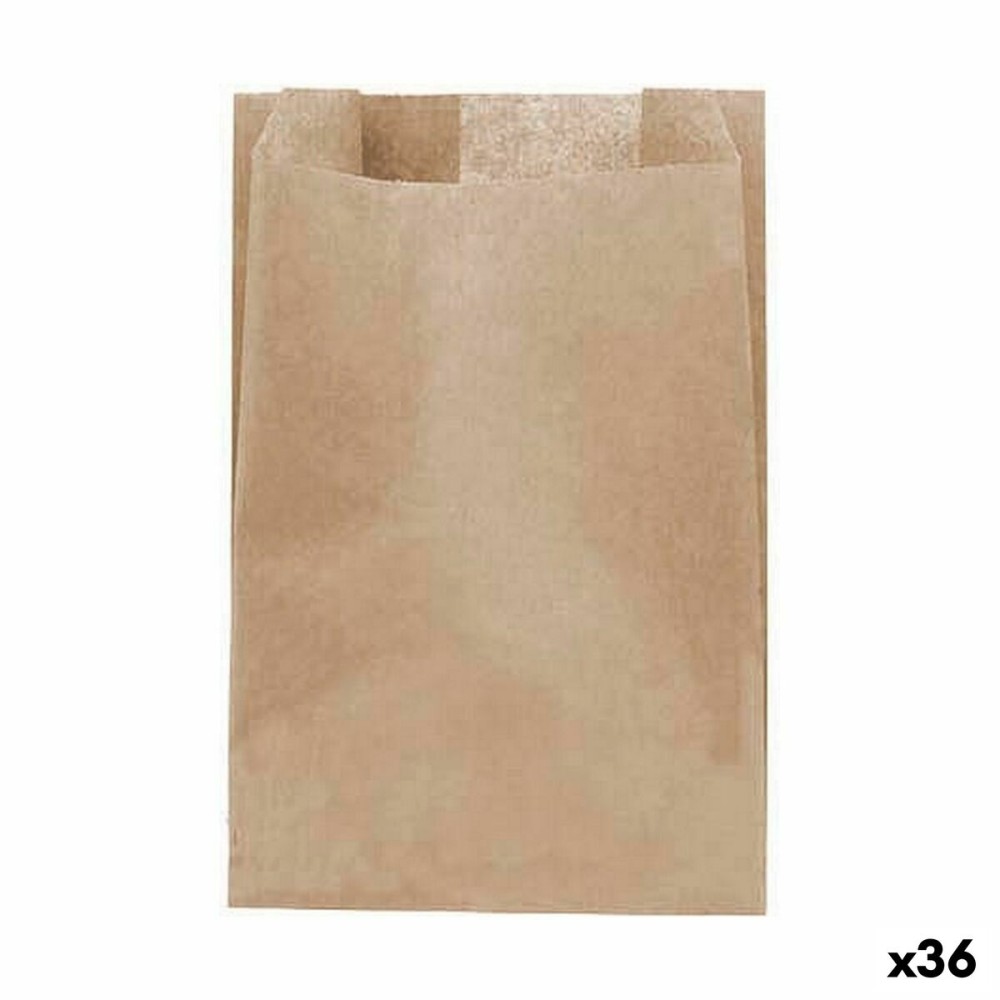 Ensemble de sac alimentaire réutilisable Algon papier kraft 10 x 15 cm Produits à usage unique 30 Pièces (36 Unités)